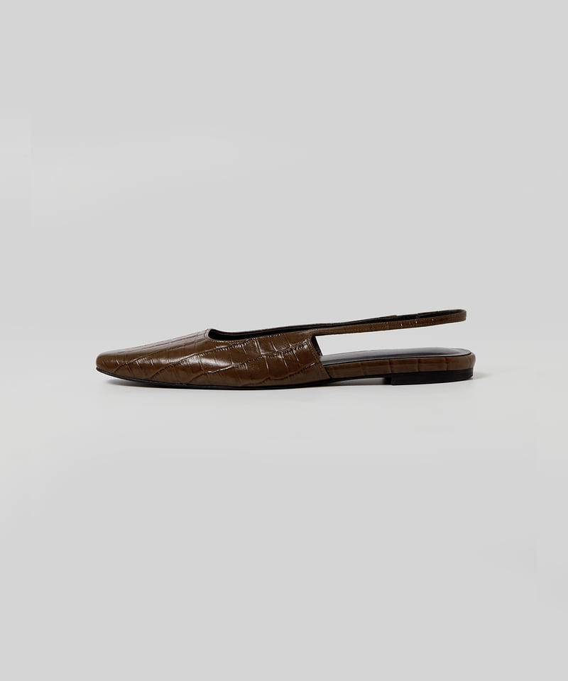Urban Slingback Flats_Brown | Na.e