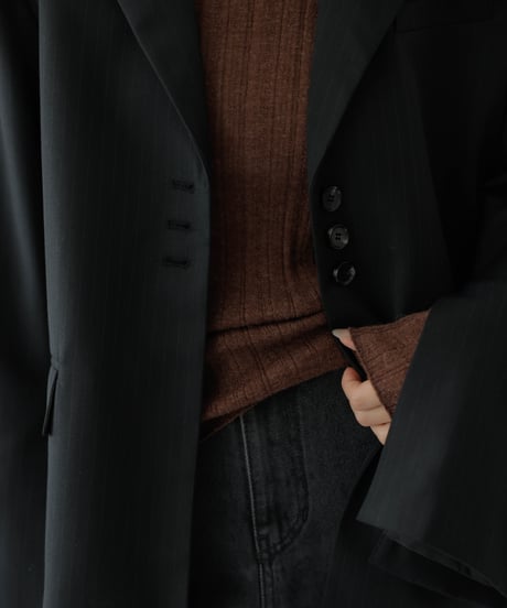 Sheer Back Slit Knit
