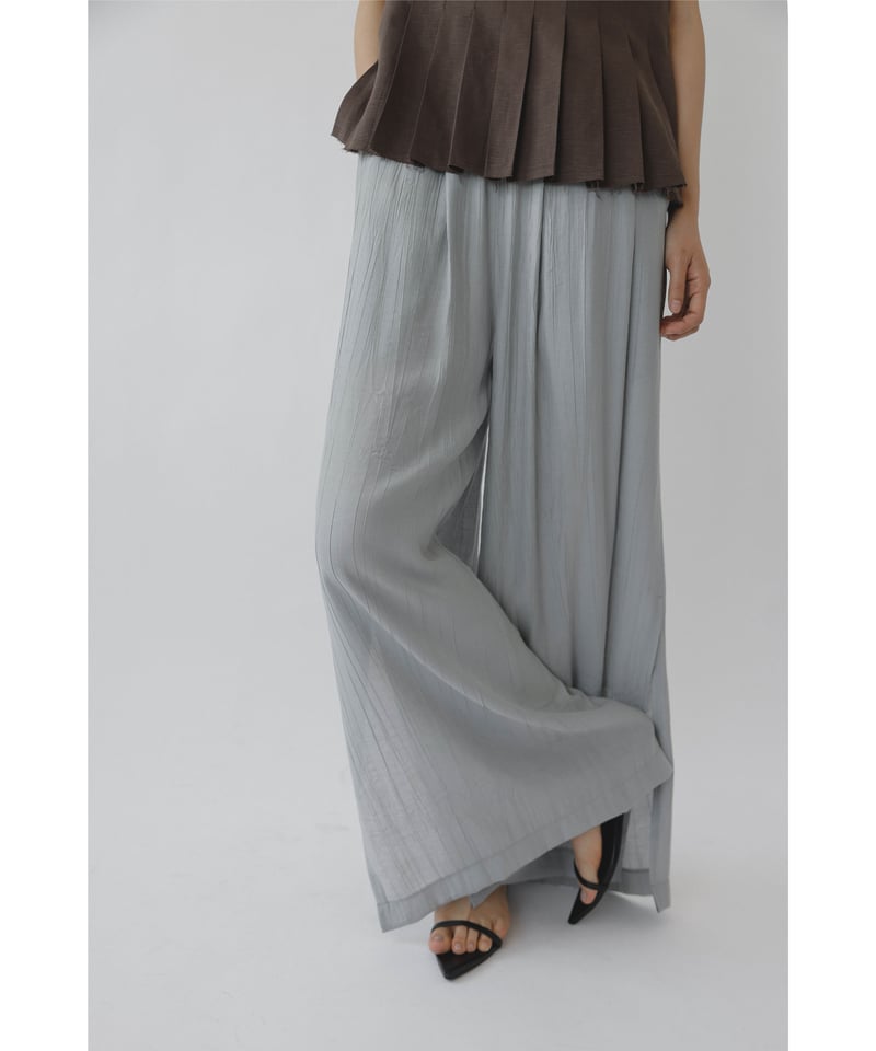新品♡Na.e Wrinkle Slit Pants Blue Glay 新品♡Na.e Wrinkle Slit Pants Blue Glay