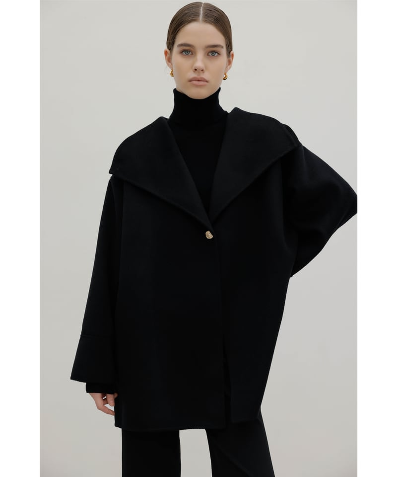 PREMIUM LABEL】Cashmere Half Coat | Na.e