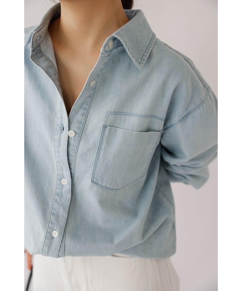 chai♡様　na.e WashingDenimShirt_Light Blue Washing Denim Shirt_Light Blue | Na.e