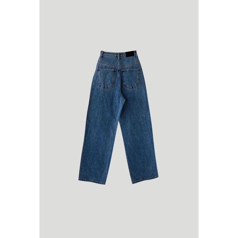 Wide Loose Jeans _Deep Blue | Na.e