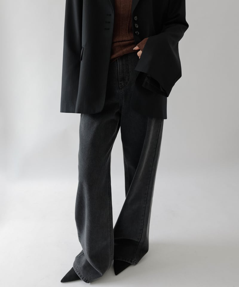 パンツ Na.e Wide Loose Jeans_Black Wide Loose Jeans_Black | Na.e