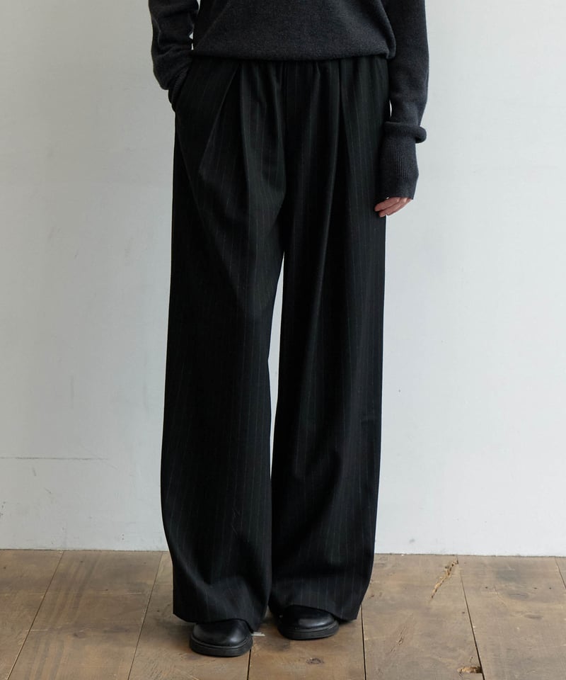 Stripe Easy Tuck Pants | Na.e