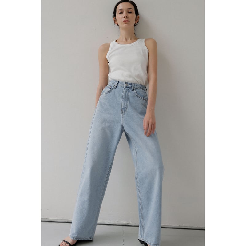 Wide Loose Jeans_Light Blue | Na.e