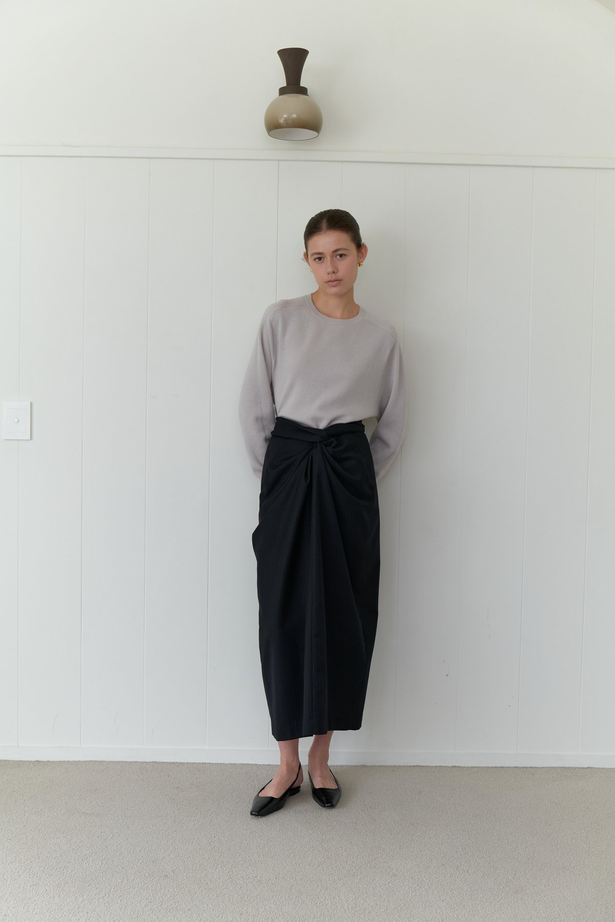 25年販売中　未使用　na.e 定価23,100円ストライプラップスカート 25年販売中 未使用 na.e 定価23,100円ストライプラップスカート ロング