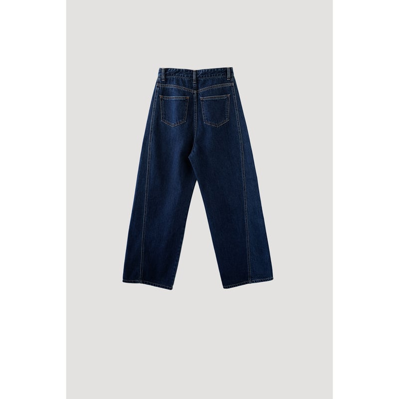【Na.e】Stitch Wide Jeans_Indigo Blue Ｌサイズ Stitch Wide Jeans_Indigo Blue | Na.e