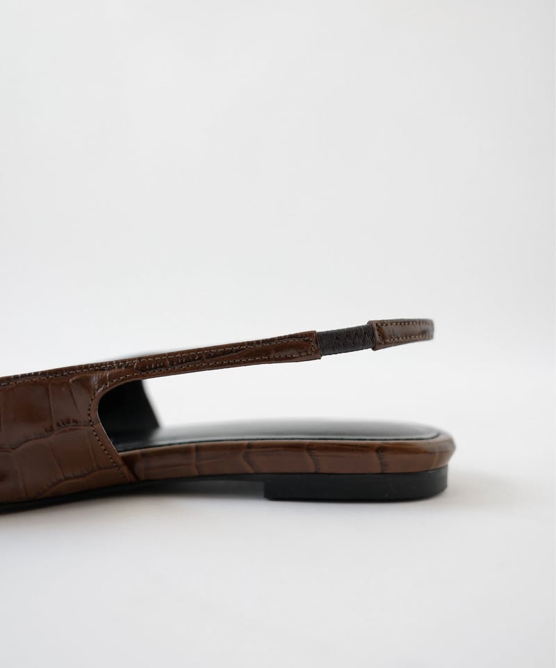 Urban Slingback Flats_Brown | Na.e