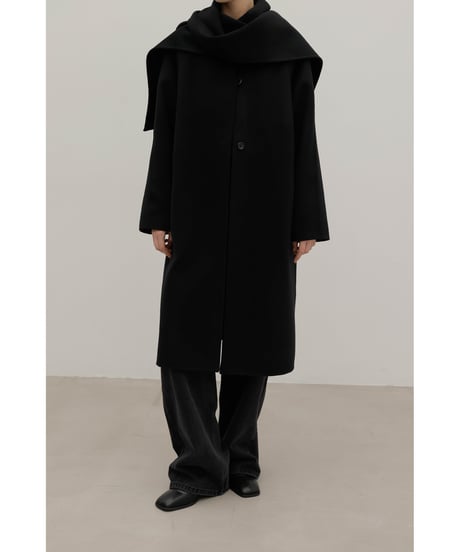 【美品】Na.e Wool&Silk&Cashmere Coat Wool&Silk&Cashmere Coat_Black | Na.e
