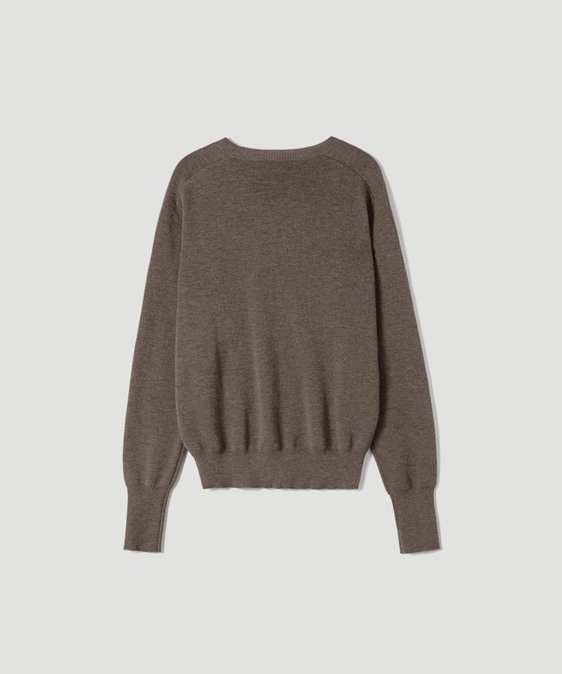 Na.e 【EVER SERIES】Crew Neck Knit グレージュ EVER SERIES】Crew Neck Knit | Na.e