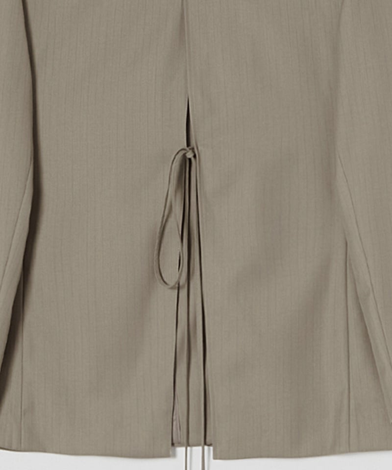 Stripe Over Jacket_Beige | Na.e