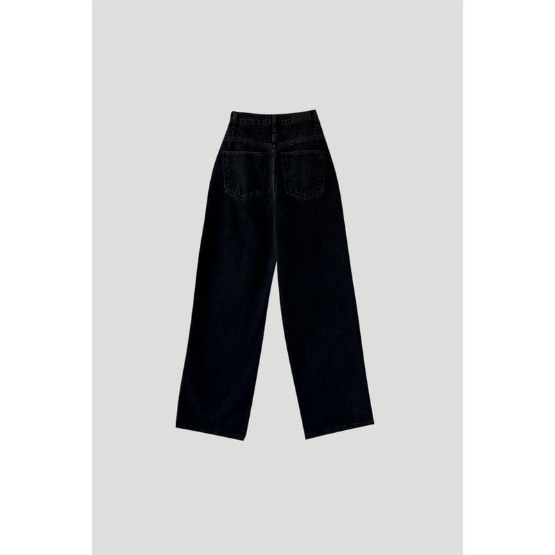 Wide Loose Jeans _Black | Na.e