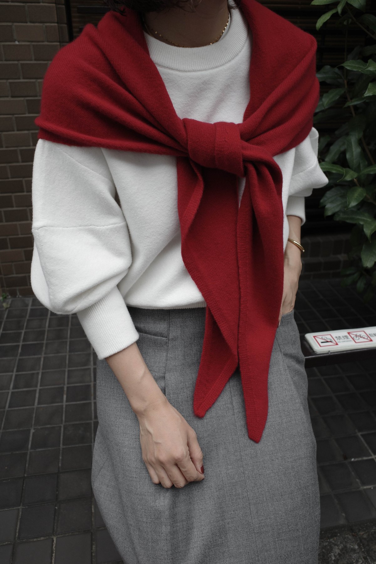 na. e Cashmere Multiway Stole Charcoal Cashmere Multiway Stole | Na.e