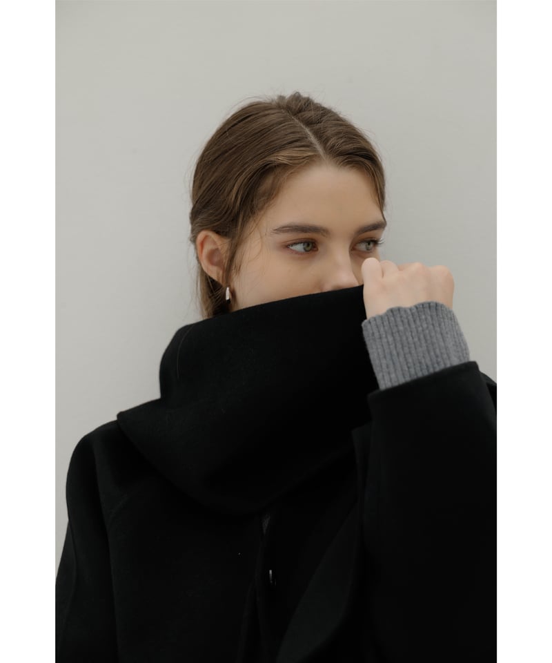 【美品】Na.e Wool&Silk&Cashmere Coat Wool&Silk&Cashmere Coat_Black | Na.e