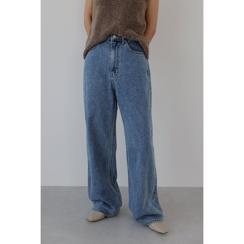 na.e wide Loose Jeans deepblue