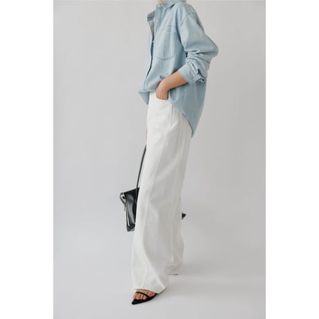 Washing Denim Shirt_Light Blue