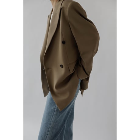 Sophie Double Breasted Jacket_Khaki Brown