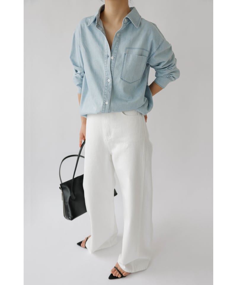 chai♡様　na.e WashingDenimShirt_Light Blue Washing Denim Shirt_Light Blue | Na.e