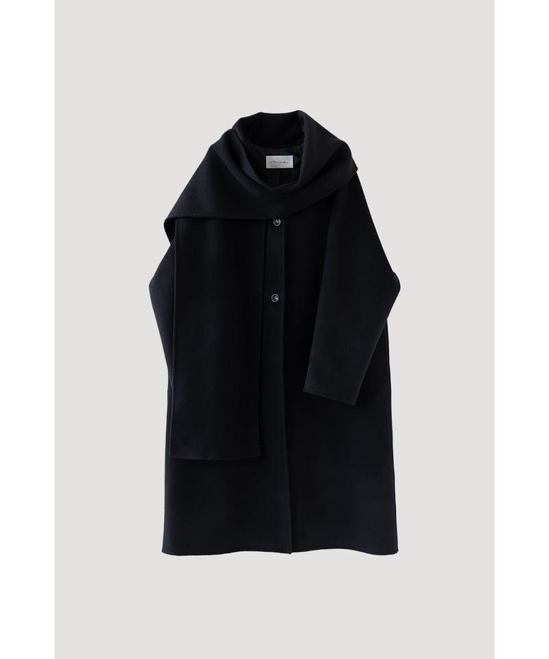 【美品】Na.e Wool&Silk&Cashmere Coat Wool&Silk&Cashmere Coat_Black | Na.e