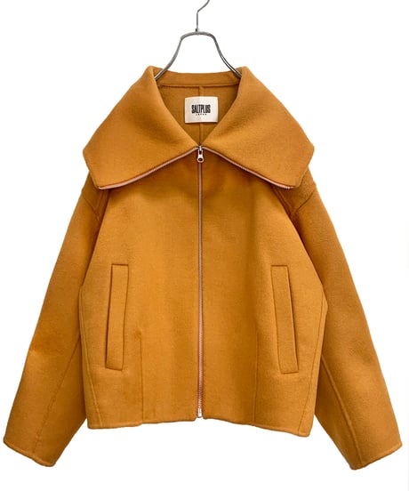 Cashmere-blend wool short blouson