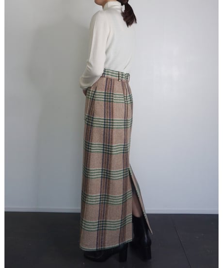 Tartan Plaid Wool Skirt