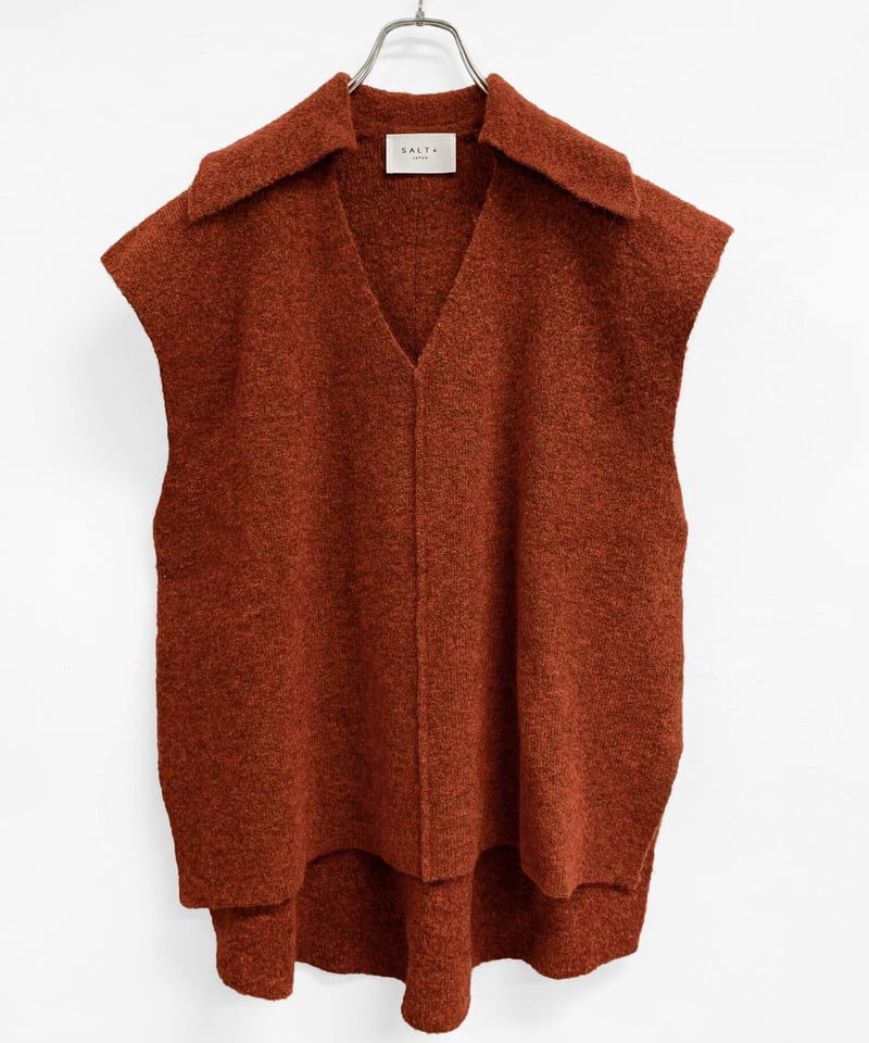 Alpaca Mix Skipper Knit Vest | SALTPLUSJAPAN on...