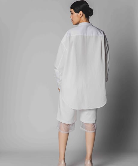 SIDOGRAS broadcloth transitional stand-up shirt