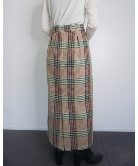 Tartan Plaid Wool Skirt