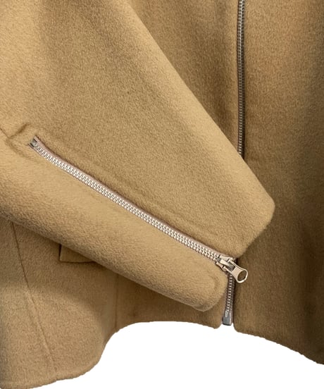 Cashmere-blend wool short blouson