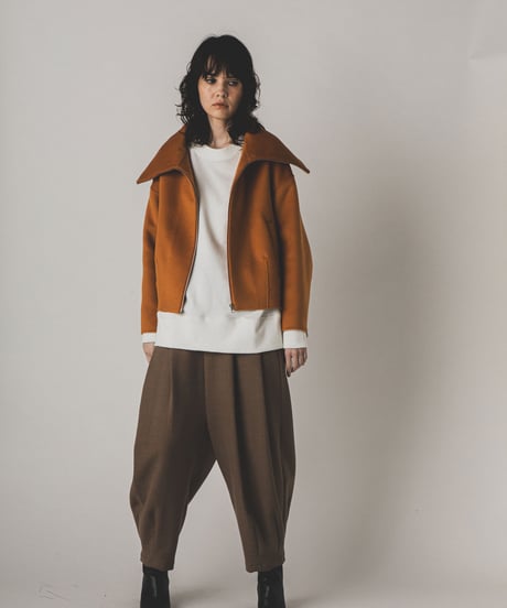 Cashmere-blend wool short blouson