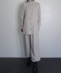 Tencel High Neck Shirt