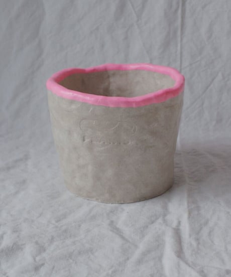 handmade original pot［piping_pink］