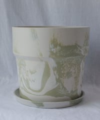 eco plants pot  large (milk/green)