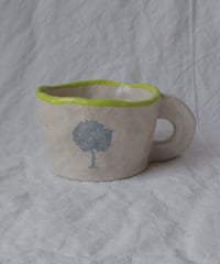 handmade original mug  ［neon green］