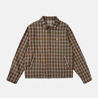 "LABROS" Plaid Buena Jacket (Brown/Purple)