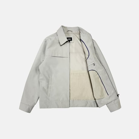 "LABROS" Sports Blouson Jacket (Ivory)