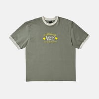 "LABROS" WW Flip Logo Ringer Tee (Olive)