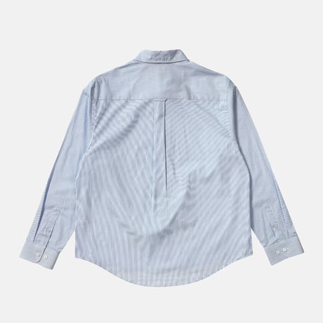 "LABROS" Basic Striped Shirts (Blue Striped)