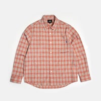 "LABROS" Western Plaid Shirts (Peach)