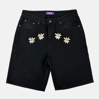 パンツ LABROS Devil Daisy Baggy Jeans LABROS (ラブロス) Devil Daisy Baggy Jeans (black)