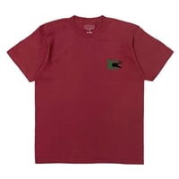 "LABROS" 10th Anniv Black Cat Tee (Burgundy)