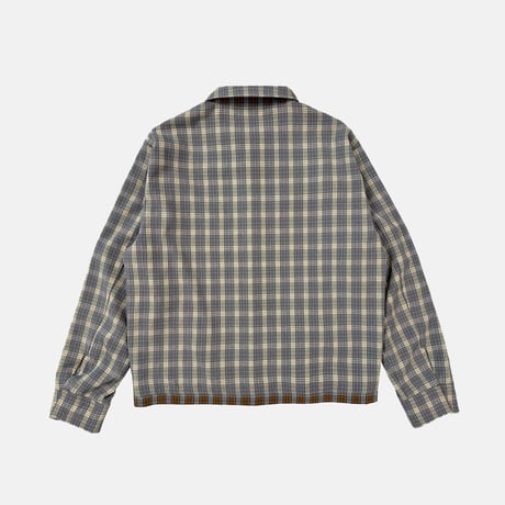 "LABROS" Plaid Buena Jacket (Brown/Purple)