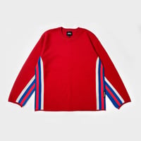 "LABROS" Moto Sweater (Red)
