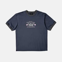 ”LABROS" WW Flip Logo Ringer Tee (Navy)