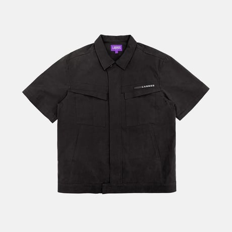 "LABROS" Removable Sleeves Shirts (Black)