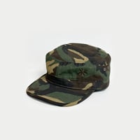 "LABROS" Symbol Logo Military Cap (Woodland Camo Olive)