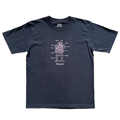 "DON LOVE" Samurai Tee (Vintage Black/Pink)
