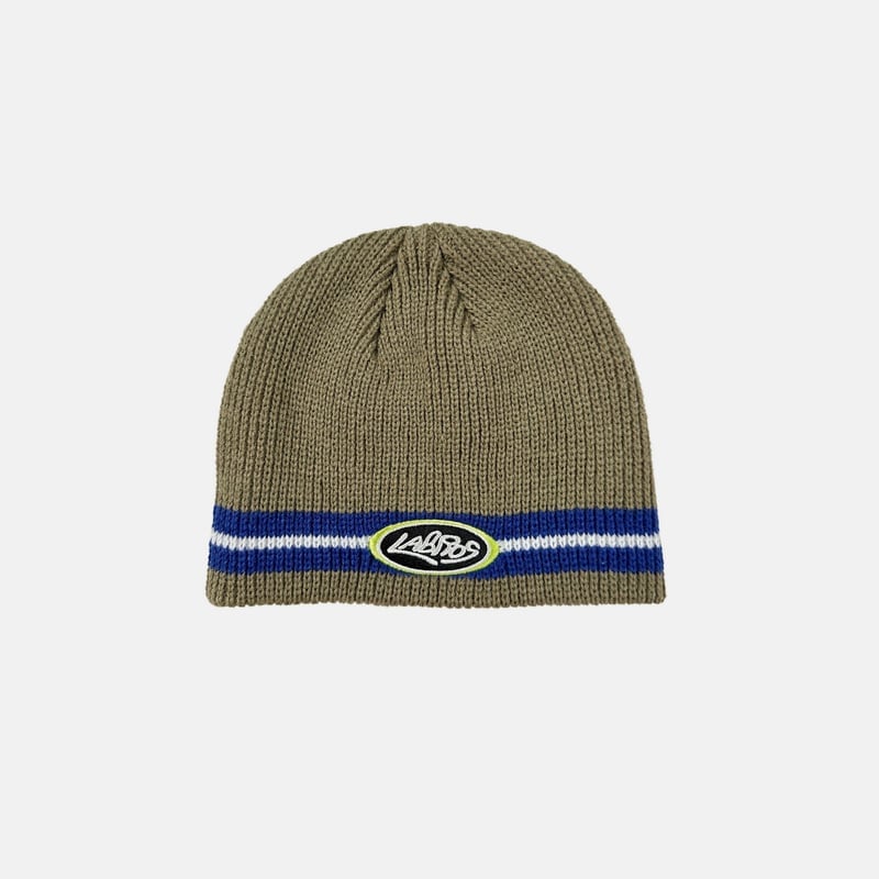 【LABROS】Froggy Stripe Loose Gauge & Script Beanie~ビーニー LABROS