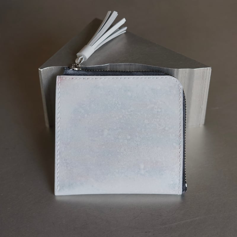L zip wallet / Dust White/ 01 | yojiomi shoes&