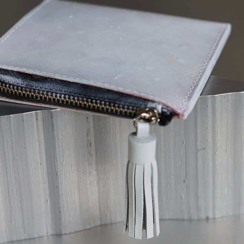 L zip wallet / Dust White/ 02 | yojiomi shoes&